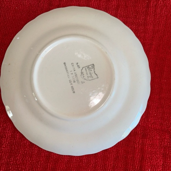 3 the Sebring Pottery company 22k butter plates - Picture 7 of 9